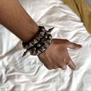 Leather Metal Bracelet